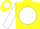 Yellow, white ball, white sleeves