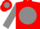Red, red 'h' on grey ball, red bars on grey sleeves