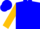 Blue, gold and blue 'ac', gold sleeves