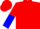 Red, blue & white 's', red & blue halved sleeves