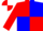 Red, white and blue quarters with 's'