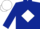 Dark blue, white diamond frame, white cap