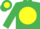 emerald green, yellow ball