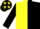 Yellow and Black halved diagonally, Black sleeves and cap, Yellow stars
