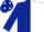 Dark Blue And White Halved, Dark Blue sleeves, White spots on cap