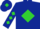 dark blue, lime green diamond,diamonds on sleeves,dark blue cap,lime green diamond