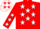 Red, white and blue, white stars