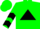 Green, Black Triangle, Black Chevrons On Sleeves