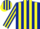 Dark blue and yellow stripes