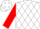 White, red 'rrr', white diamonds on red sleeves
