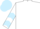 White body, white arms, light blue chevrons, light blue cap