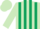 light green and dark green striped,light green cap