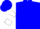 Blue, white 'tw', white 'trey wood racing stable, white hoops on sleeves