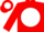 Red, red 'b' in white ball