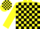 Yellow, black 'gs' on black and yellow blocks, black blocks on yellow sleeves