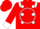 Red, white circle, red 'n/l' white polka dots, white epaulets & cuffs