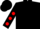Black, red spots on sleeves