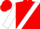 Red, white 'a' over white sash, red hoops on white sleeves