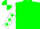 Green, white sleeves, green stars, green and white quartered cap