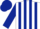 White,dark Blue stripes, dark Blue Sleeves and cap