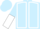 Light blue, white seams, halved sleeves, light blue cap