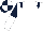 White, dark blue epaulets, dark blue and white halved sleeves, quartered cap