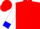 Red, white ''rp'' in white horseshoe, blue cuffs on white sleeves