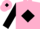 Pink, black diamond & sleeves, black diamond on cap