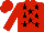 RED, BLACK stars, RED sleeves