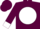 Maroon, maroon 'sb' in white ball, white cuffs on maroon sleeves