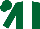 Dark Green, White stripe