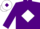 Purple, white diamond, white cap, purple diamond