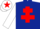 Dark Blue, Red Cross of Lorraine, White sleeves, White cap, Red star
