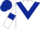 White, Dark Blue chevron, armlets and cap