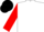 White base with red sleeves - red stars on front and back red w/g on back