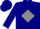Navy blue, gray diamond, gray band on slvs