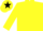 Teal yellow stars on sleeves yellow star s=s on back