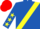 Royal Blue, Yellow sash, Royal Blue sleeves, Yellow stars, red cap