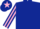 Dark blue, dark blue & pink striped sleeves, pink star on cap