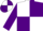 White, purple 'gsh', white and purple quartered sleeves