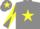 Grey, yellow star, diabolo on sleeves, yellow star on cap
