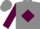 Grey, 'rc' on maroon diamond, maroon 'rc stables' and cuffs on sleeves