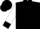 Black, gold 'an', black cuffs on white sleeves
