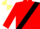 Crimson, black sash, primrose and white quartered cap