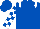 Royal Blue, White epaulets, checked sleeves