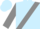 Light blue, light blue 'ddd' on gray sash, gray cuffs on sleeves