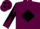 Maroon, black diamond, diabolo on sleeves, maroon cap, black stars