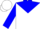 White, blue yoke, blue ark emblem, blue 'ark' on sleeves