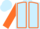 Light blue, orange seams on slvs