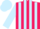 Rose body, light blue striped, light blue arms, light blue cap